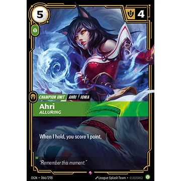 Ahri, Alluring (V.1 - Rare)