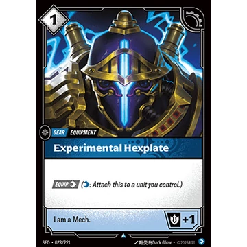 Experimental Hexplate