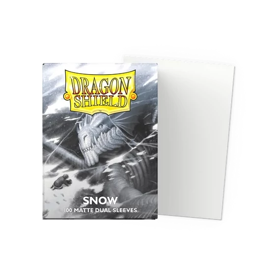 Dragon Shield Dual Sleeve - Snow Matte
